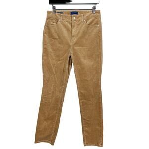 Talbots High Waist Straight Corduroy Pants Pant Trouser Camel Tan - 6P